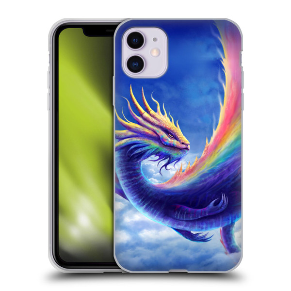 Anthony Christou Art Rainbow Dragon Soft Gel Case for Apple iPhone 11