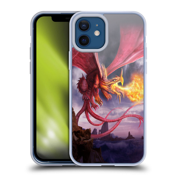 Anthony Christou Art Fire Dragon Soft Gel Case for Apple iPhone 12 / iPhone 12 Pro