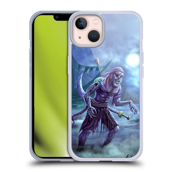 Anthony Christou Art Zombie Pirate Soft Gel Case for Apple iPhone 13
