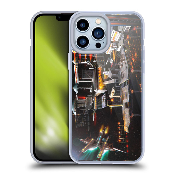 Anthony Christou Art Space Station Soft Gel Case for Apple iPhone 13 Pro Max