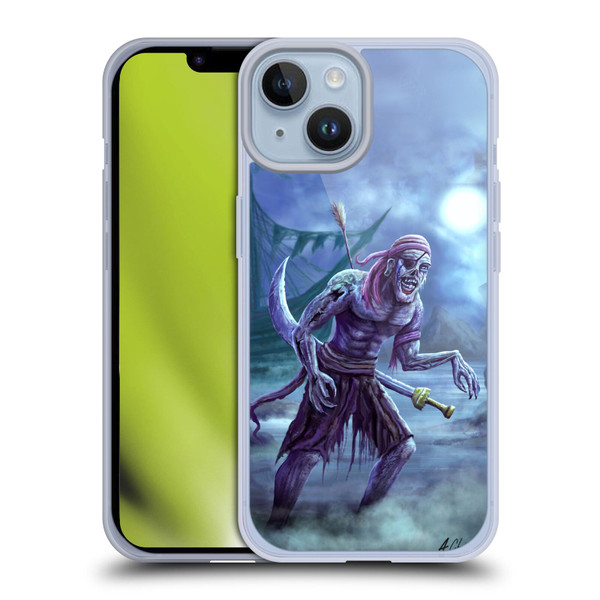 Anthony Christou Art Zombie Pirate Soft Gel Case for Apple iPhone 14