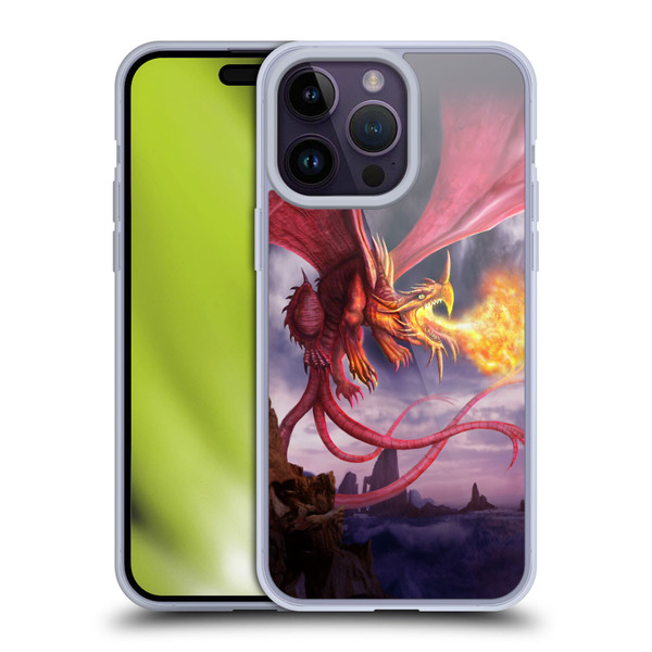 Anthony Christou Art Fire Dragon Soft Gel Case for Apple iPhone 14 Pro Max