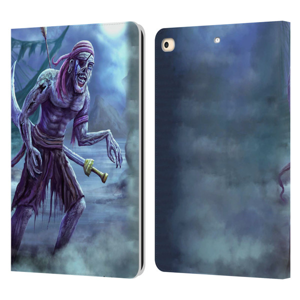 Anthony Christou Art Zombie Pirate Leather Book Wallet Case Cover For Apple iPad 9.7 2017 / iPad 9.7 2018