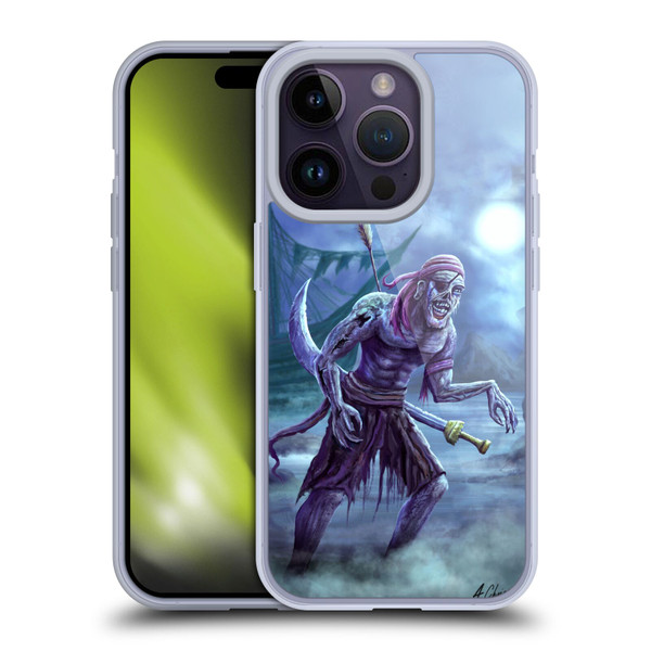 Anthony Christou Art Zombie Pirate Soft Gel Case for Apple iPhone 14 Pro