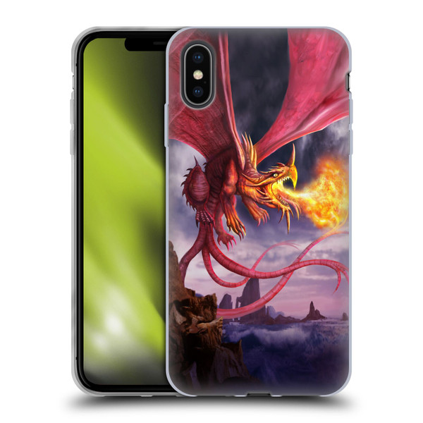 Anthony Christou Art Fire Dragon Soft Gel Case for Apple iPhone XS Max