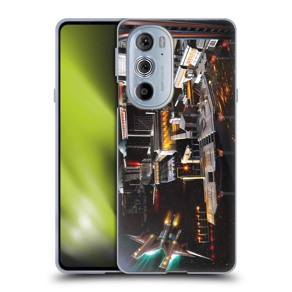 Anthony Christou Art Space Station Soft Gel Case for Motorola Edge X30