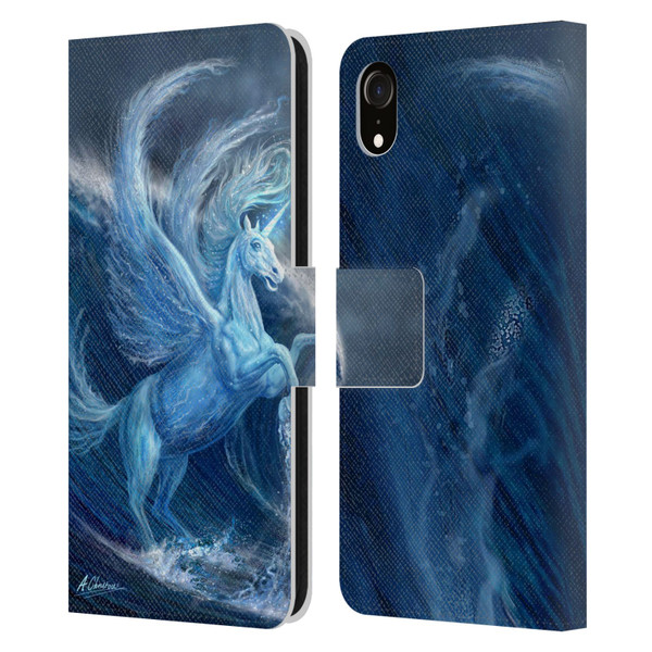 Anthony Christou Art Water Pegasus Leather Book Wallet Case Cover For Apple iPhone XR