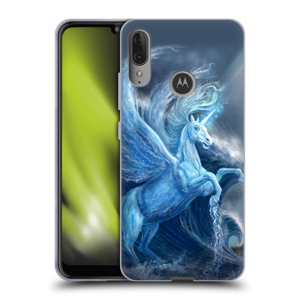 Anthony Christou Art Water Pegasus Soft Gel Case for Motorola Moto E6 Plus