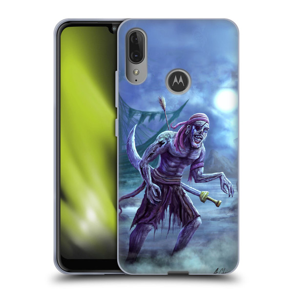 Anthony Christou Art Zombie Pirate Soft Gel Case for Motorola Moto E6 Plus