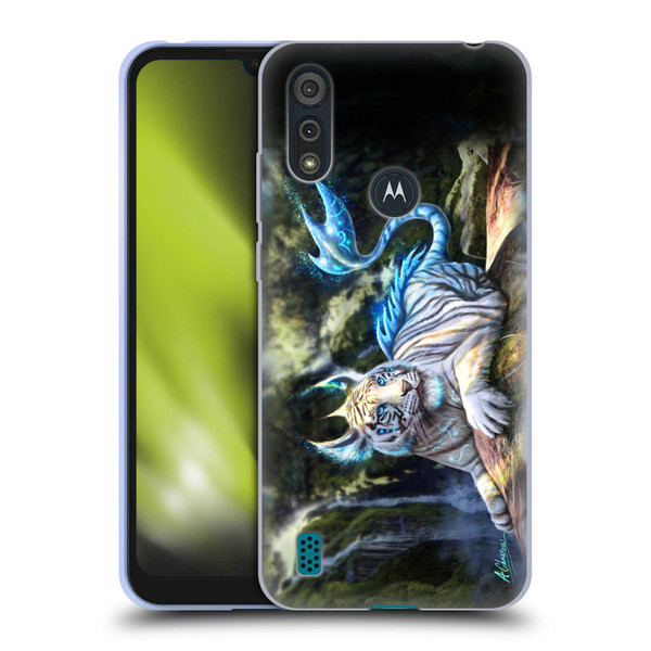Anthony Christou Art Water Tiger Soft Gel Case for Motorola Moto E6s (2020)