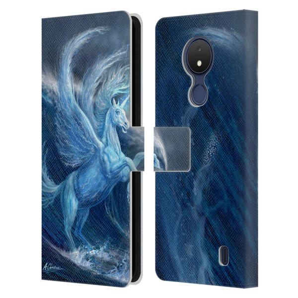 Anthony Christou Art Water Pegasus Leather Book Wallet Case Cover For Nokia C21
