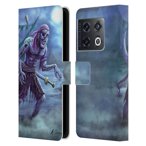 Anthony Christou Art Zombie Pirate Leather Book Wallet Case Cover For OnePlus 10 Pro