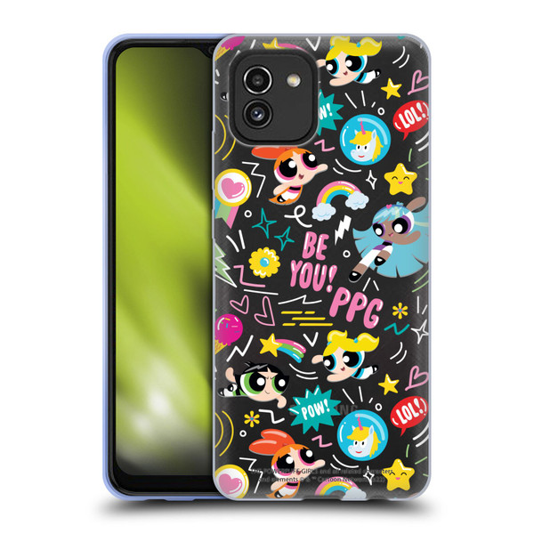 The Powerpuff Girls Graphics Icons Soft Gel Case for Samsung Galaxy A03 (2021)