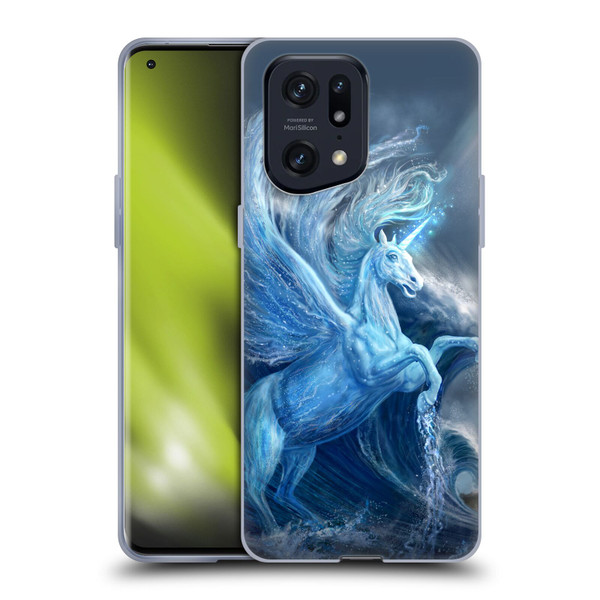 Anthony Christou Art Water Pegasus Soft Gel Case for OPPO Find X5 Pro