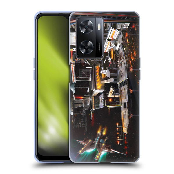 Anthony Christou Art Space Station Soft Gel Case for OPPO A57s