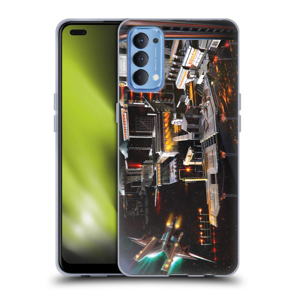 Anthony Christou Art Space Station Soft Gel Case for OPPO Reno 4 5G