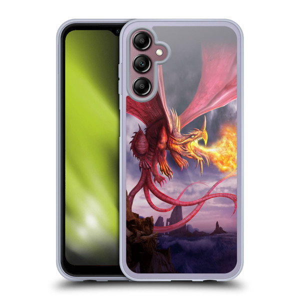 Anthony Christou Art Fire Dragon Soft Gel Case for Samsung Galaxy A14 5G