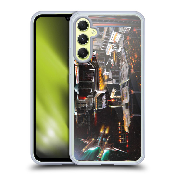 Anthony Christou Art Space Station Soft Gel Case for Samsung Galaxy A34 5G