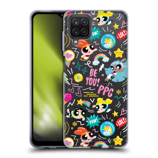 The Powerpuff Girls Graphics Icons Soft Gel Case for Samsung Galaxy A12 (2020)