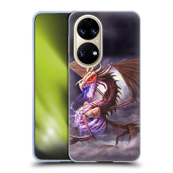 Anthony Christou Fantasy Art Bone Dragon Soft Gel Case for Huawei P50