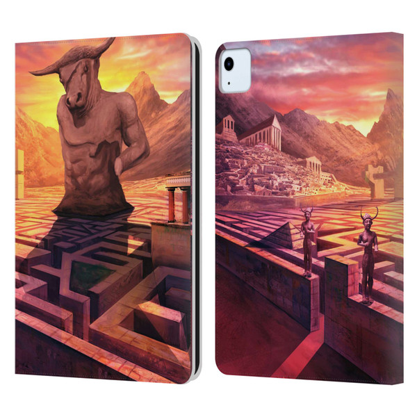 Anthony Christou Fantasy Art Minotaur In Labyrinth Leather Book Wallet Case Cover For Apple iPad Air 11 2020/2022/2024
