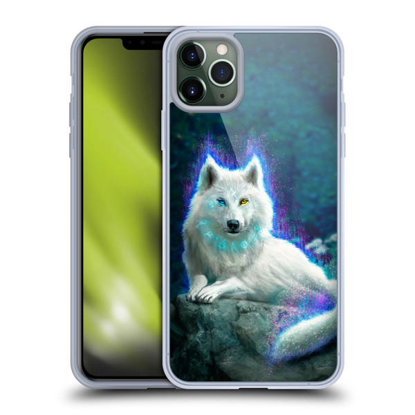 Anthony Christou Fantasy Art White Wolf Soft Gel Case for Apple iPhone 11 Pro Max