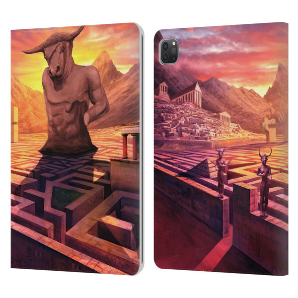 Anthony Christou Fantasy Art Minotaur In Labyrinth Leather Book Wallet Case Cover For Apple iPad Pro 11 2020 / 2021 / 2022