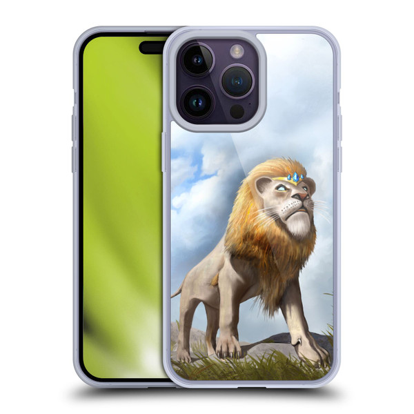 Anthony Christou Fantasy Art King Of Lions Soft Gel Case for Apple iPhone 14 Pro Max
