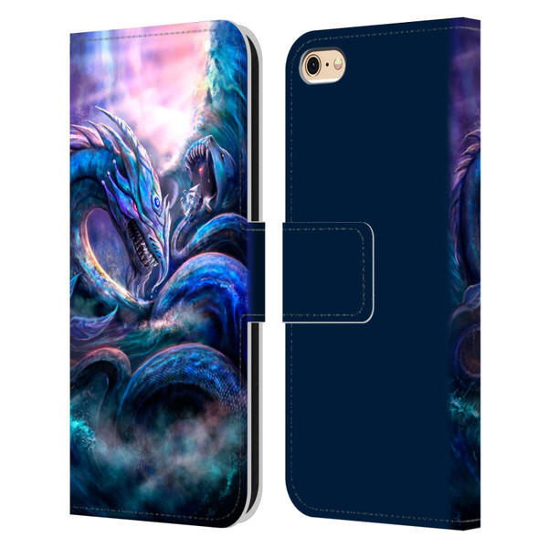 Anthony Christou Fantasy Art Leviathan Dragon Leather Book Wallet Case Cover For Apple iPhone 6 / iPhone 6s