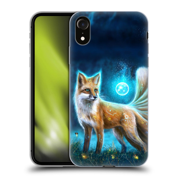 Anthony Christou Fantasy Art Magic Fox In Moonlight Soft Gel Case for Apple iPhone XR