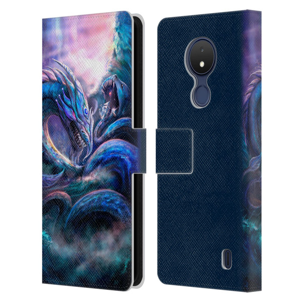 Anthony Christou Fantasy Art Leviathan Dragon Leather Book Wallet Case Cover For Nokia C21