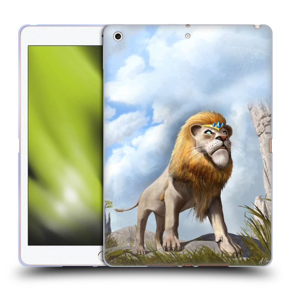 Anthony Christou Fantasy Art King Of Lions Soft Gel Case for Apple iPad 10.2 2019/2020/2021