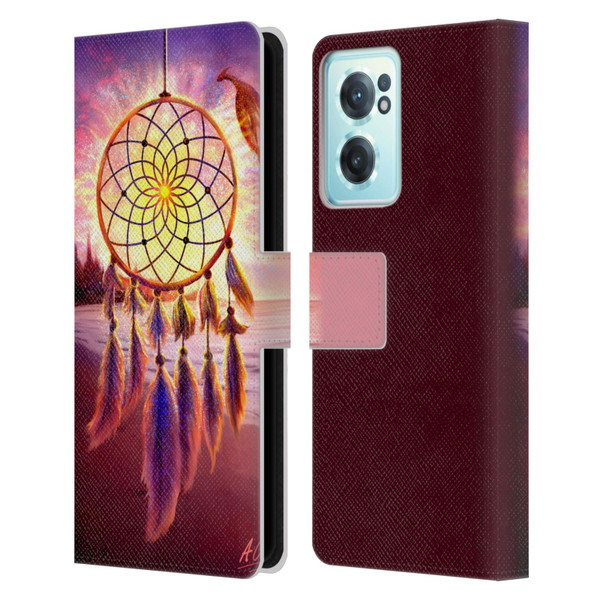 Anthony Christou Fantasy Art Beach Dragon Dream Catcher Leather Book Wallet Case Cover For OnePlus Nord CE 2 5G