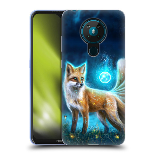 Anthony Christou Fantasy Art Magic Fox In Moonlight Soft Gel Case for Nokia 5.3