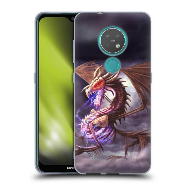 Anthony Christou Fantasy Art Bone Dragon Soft Gel Case for Nokia 6.2 / 7.2