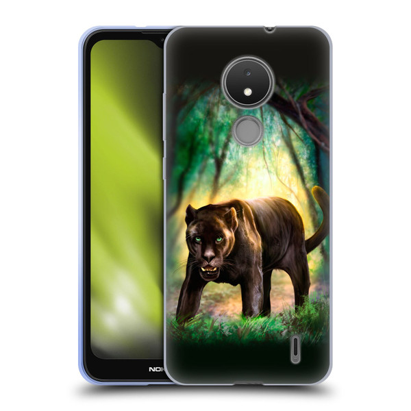 Anthony Christou Fantasy Art Black Panther Soft Gel Case for Nokia C21