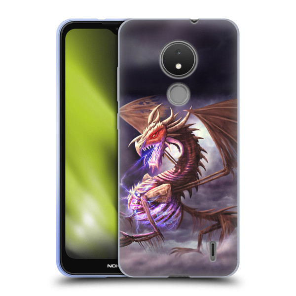 Anthony Christou Fantasy Art Bone Dragon Soft Gel Case for Nokia C21