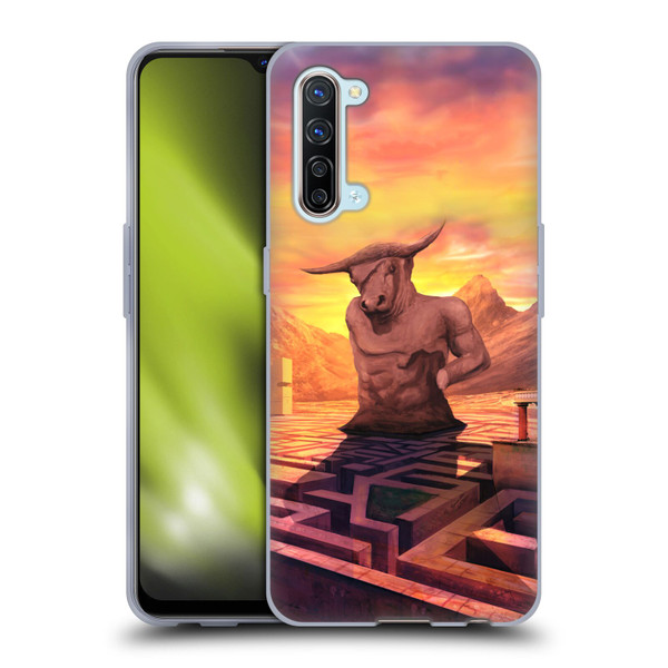 Anthony Christou Fantasy Art Minotaur In Labyrinth Soft Gel Case for OPPO Find X2 Lite 5G