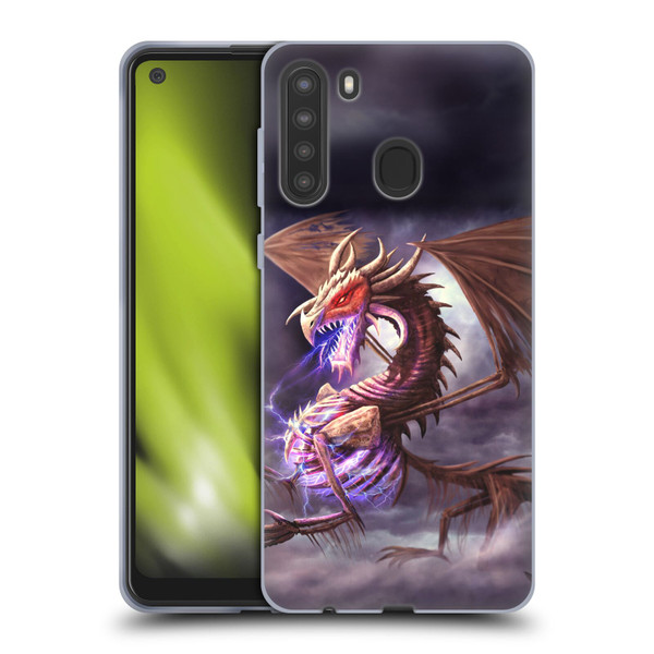Anthony Christou Fantasy Art Bone Dragon Soft Gel Case for Samsung Galaxy A21 (2020)