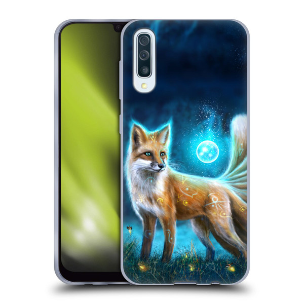 Anthony Christou Fantasy Art Magic Fox In Moonlight Soft Gel Case for Samsung Galaxy A50/A30s (2019)