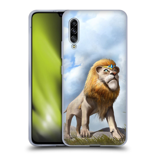 Anthony Christou Fantasy Art King Of Lions Soft Gel Case for Samsung Galaxy A90 5G (2019)
