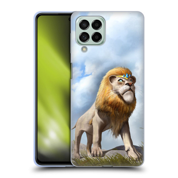 Anthony Christou Fantasy Art King Of Lions Soft Gel Case for Samsung Galaxy M53 (2022)