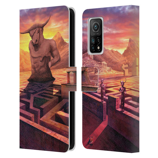 Anthony Christou Fantasy Art Minotaur In Labyrinth Leather Book Wallet Case Cover For Xiaomi Mi 10T 5G