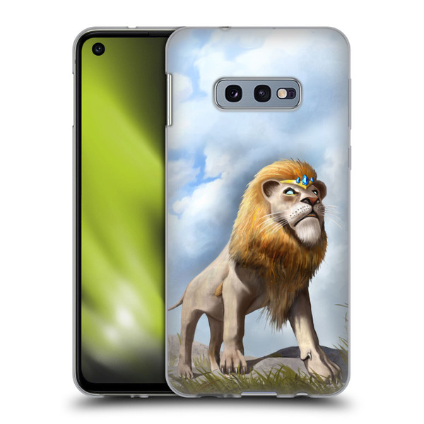 Anthony Christou Fantasy Art King Of Lions Soft Gel Case for Samsung Galaxy S10e