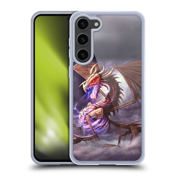 Anthony Christou Fantasy Art Bone Dragon Soft Gel Case for Samsung Galaxy S23+ 5G
