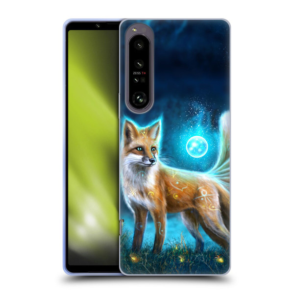 Anthony Christou Fantasy Art Magic Fox In Moonlight Soft Gel Case for Sony Xperia 1 IV
