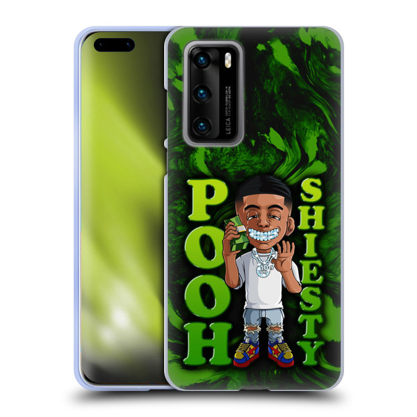 Pooh Shiesty Graphics Green Soft Gel Case for Huawei P40 5G