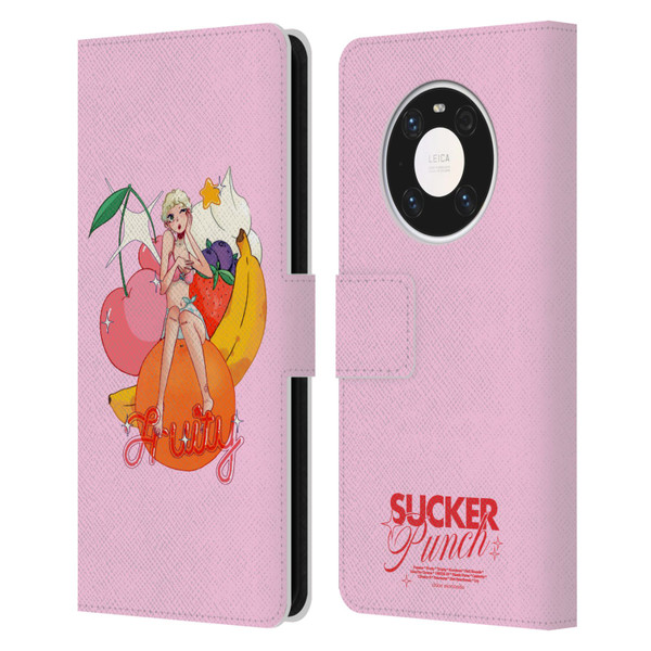 Chloe Moriondo Graphics Fruity Leather Book Wallet Case Cover For Huawei Mate 40 Pro 5G