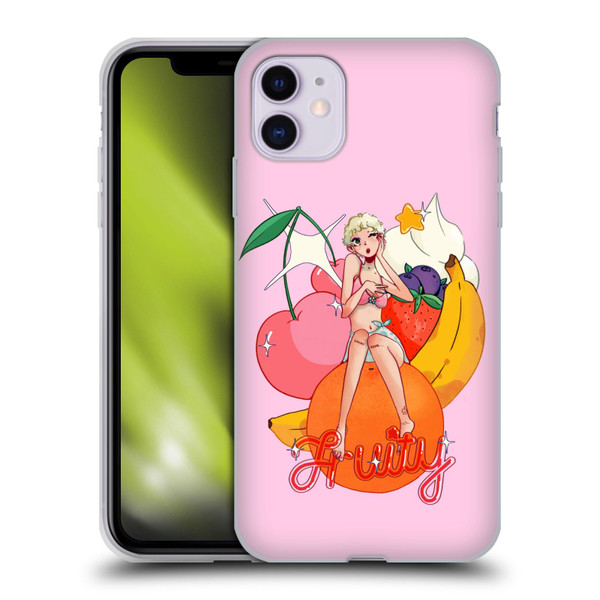 Chloe Moriondo Graphics Fruity Soft Gel Case for Apple iPhone 11