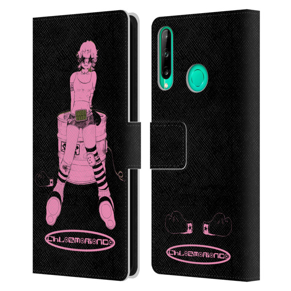 Chloe Moriondo Graphics Pink Leather Book Wallet Case Cover For Huawei P40 lite E